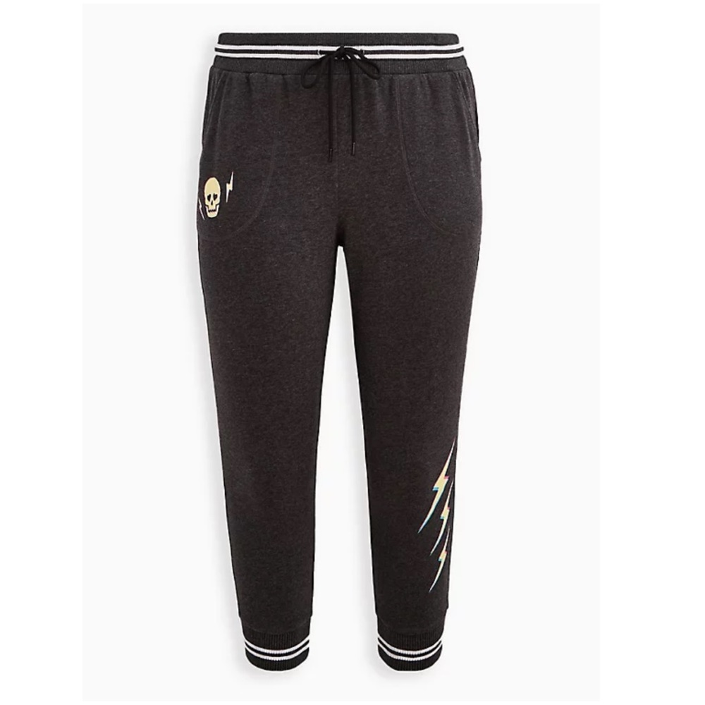JOGGER - EVERYDAY FLEECE LOVESICK SKULL BOLT CHARCOAL HEATHER - Picture 5 of 6